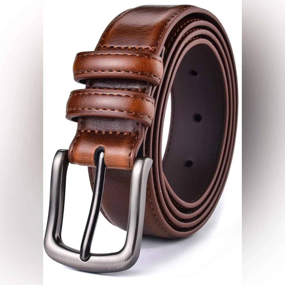 Mens Belt, Genuine Leather Dress Belt 1 1/4